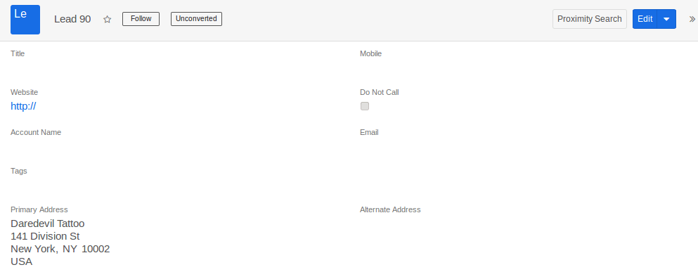 Descriptive image related to https://store.suitecrm.com/addons/proximity-search-for-suitecrm - 2
