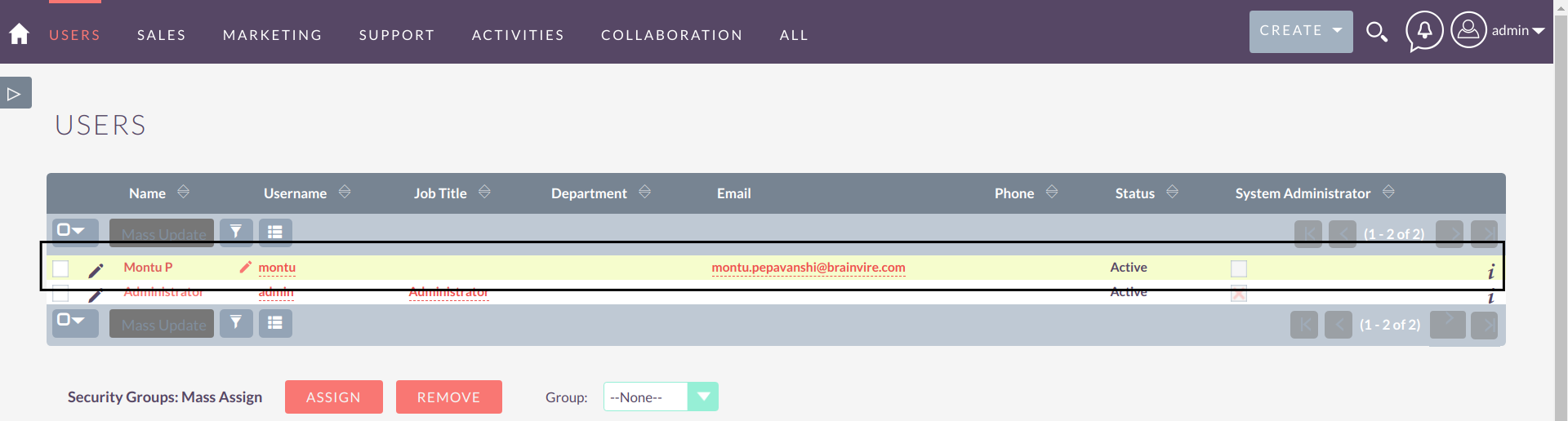 Access process for Sudo Login in SuiteCRM
