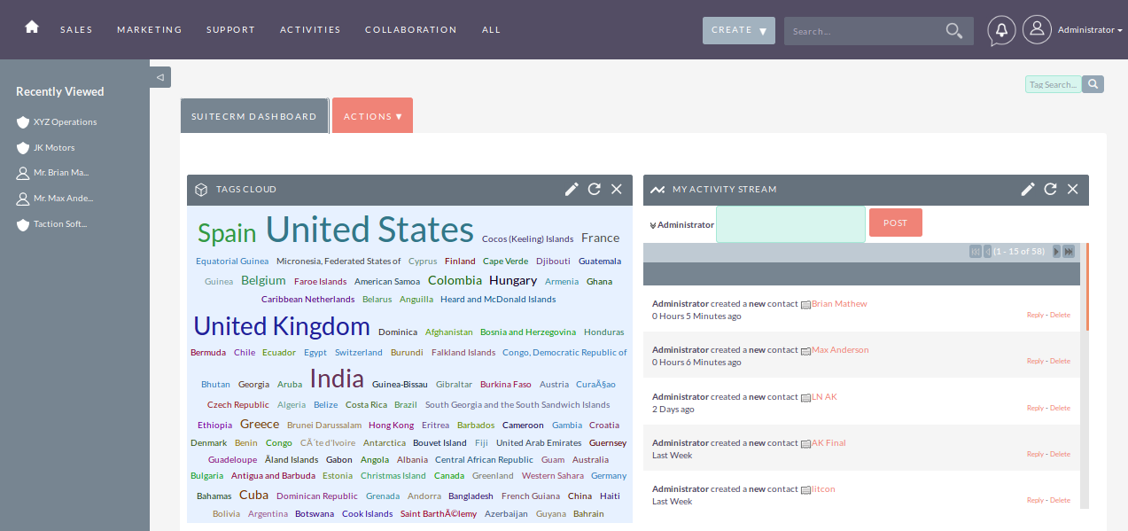 Enhance productivity with Tag Cloud.