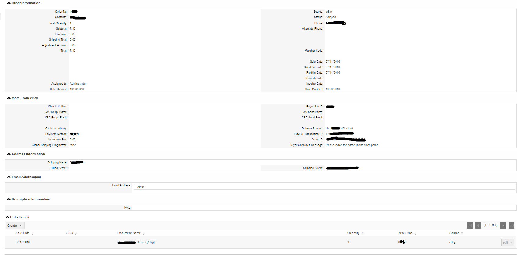 Comprehensive CRM experience with eBay orders integrated - Image 2