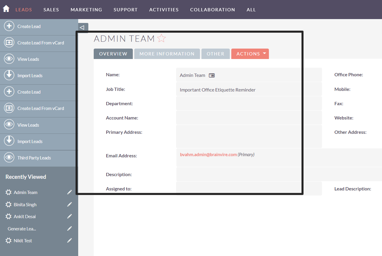 Descriptive image related to https://store.suitecrm.com/addons/emailtolead - 6