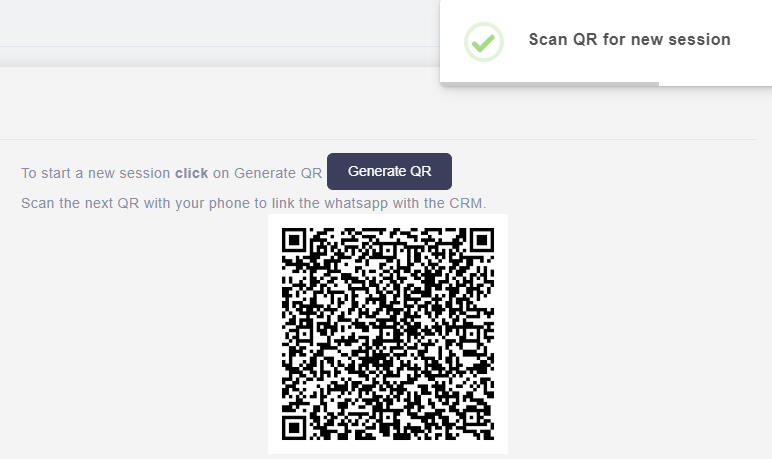 Overview of WhatsApp messages in SuiteCRM