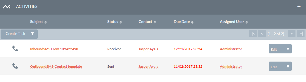 SuiteCRM SMS Sending Tool - 5