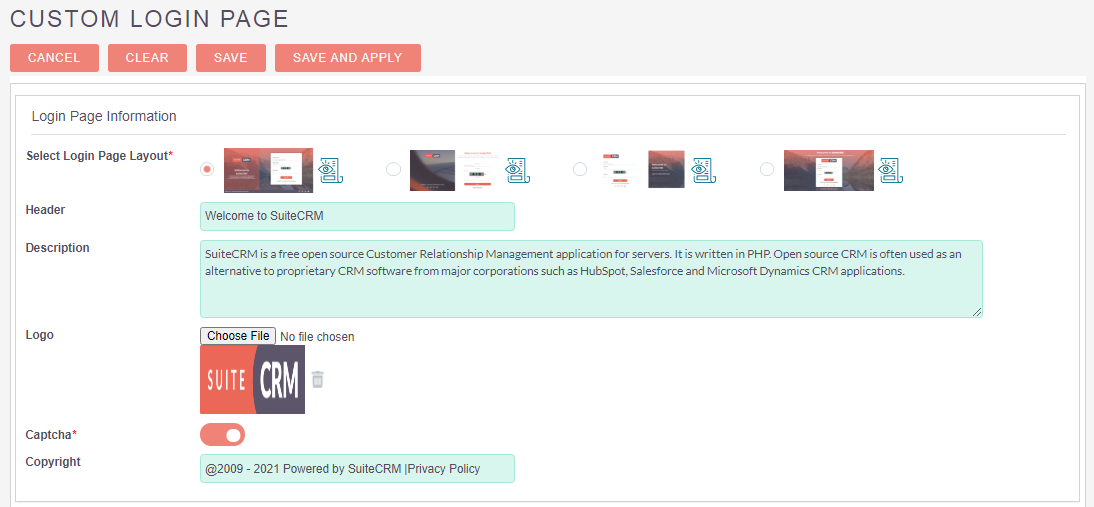 SuiteCRM user-friendly intuitive branding solution